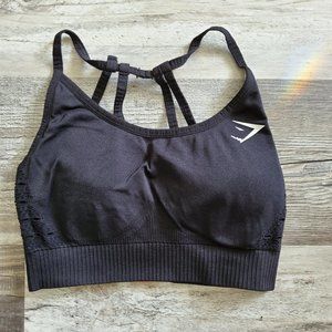 Gymshark Sports Bra Black Seamless